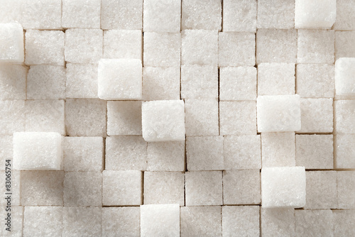 Sugar cubes background.
