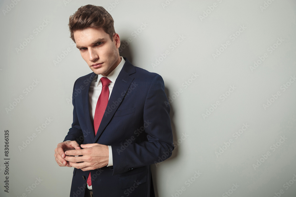 young business man thinking