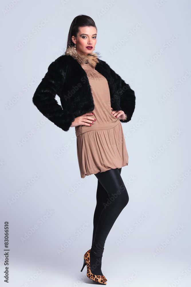 Full length picture of a elegant fashion woman Full length picture of a elegant fashion woman
