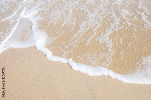 Wave roll into beach