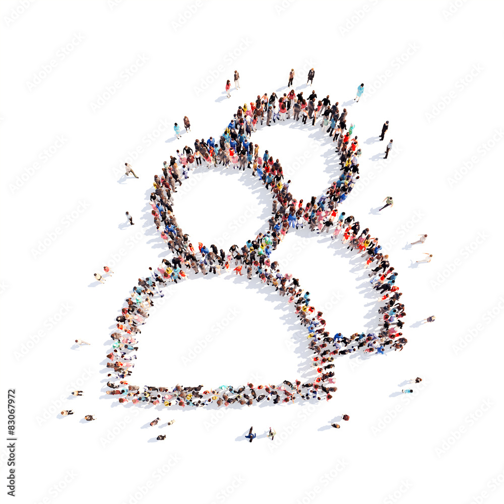 people in the shape of people. people in the shape of people.