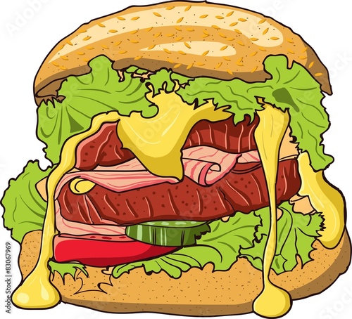 Big hamburger