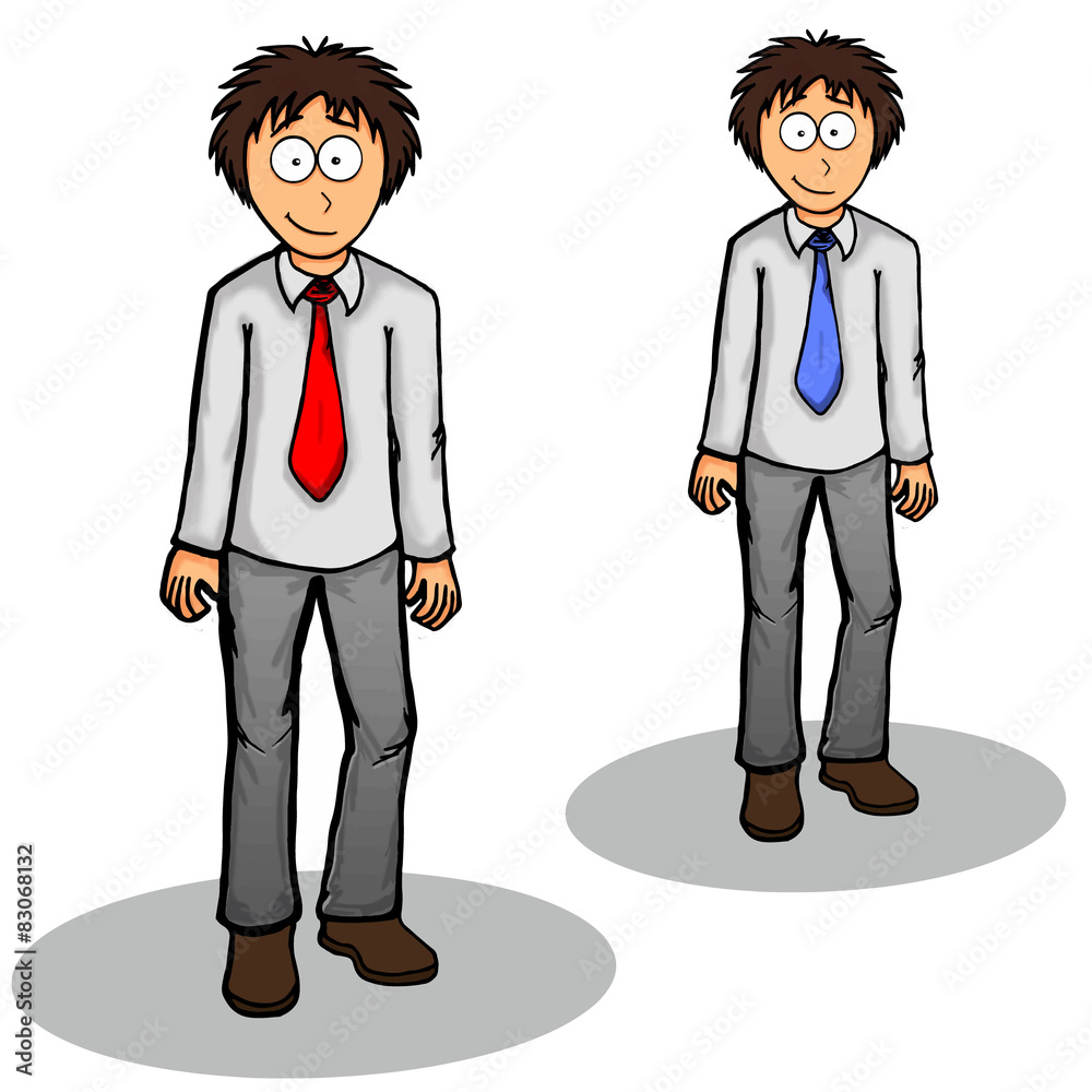 Boy standing vector illustration expression friendly Boy standing vector illustration expression friendly