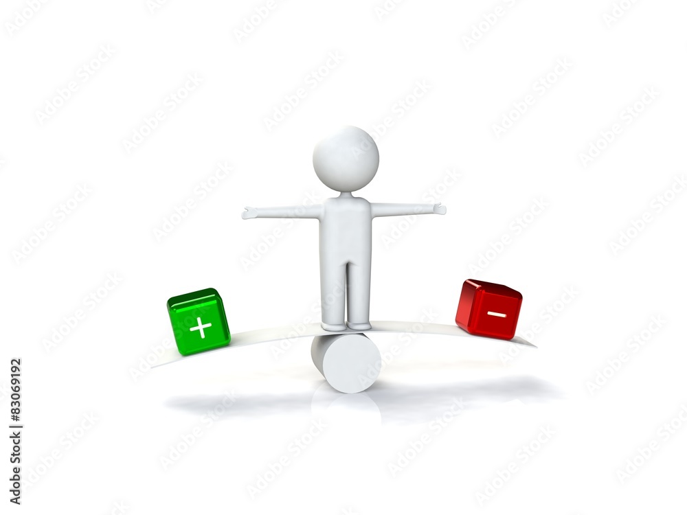 Yes or no decision 3d human Yes or no decision 3d human