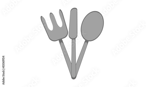 forchetta, coltello e cucchiaio