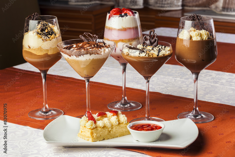Assortment of desserts Assortment of desserts