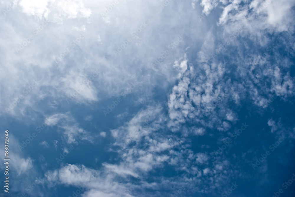 Beautiful sky with white clouds Beautiful sky with white clouds