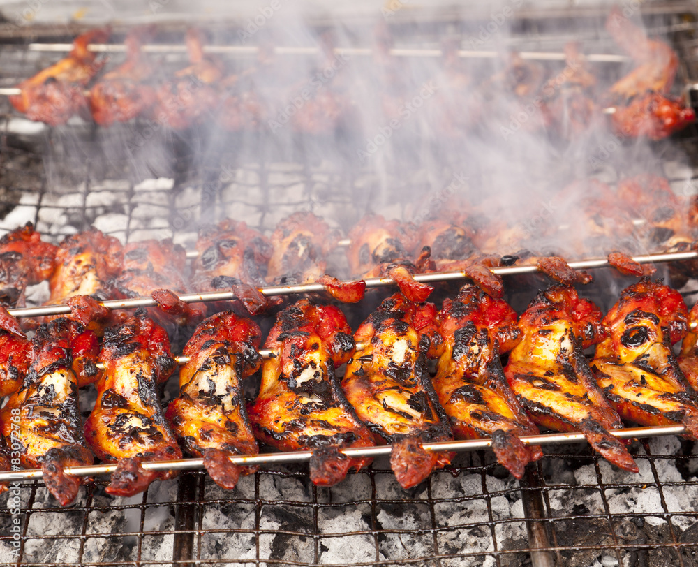 Barbecue chicken wings