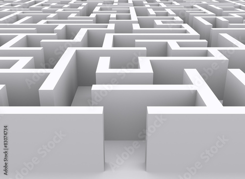  maze on white background