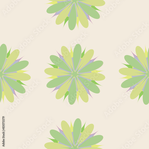 Flower seamless pattern illustration