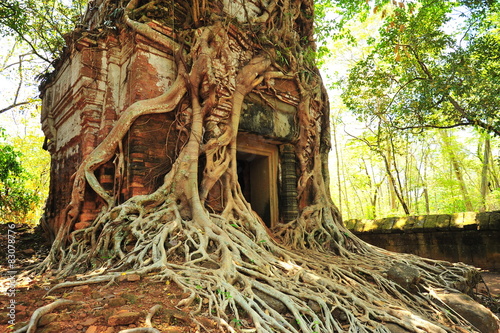 Angkor Temple of Koh Ker in Cambodia photo