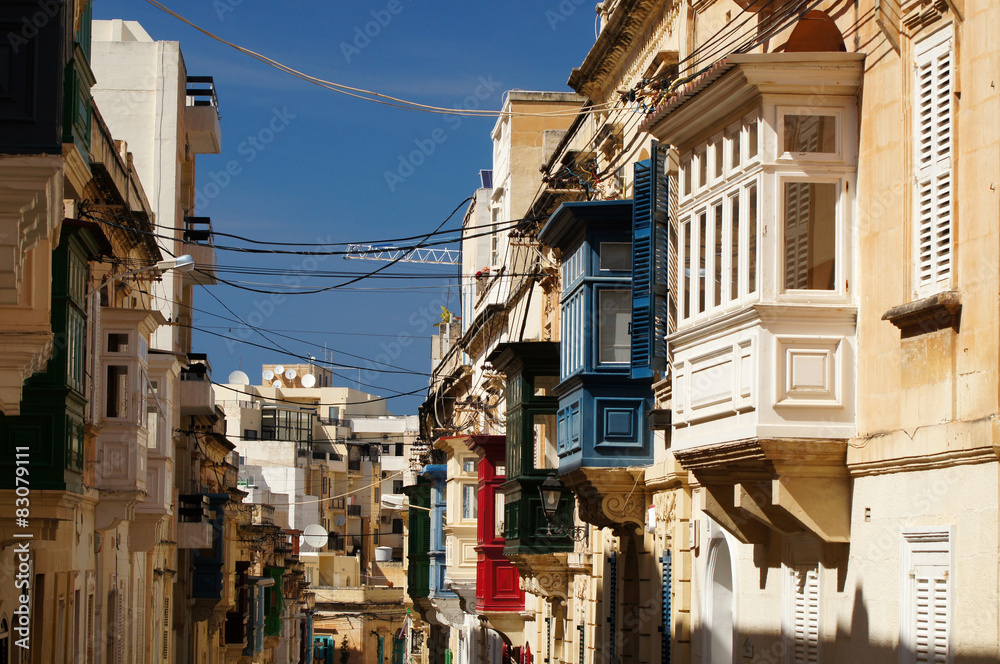 Dans les rues de Sliema - Malte