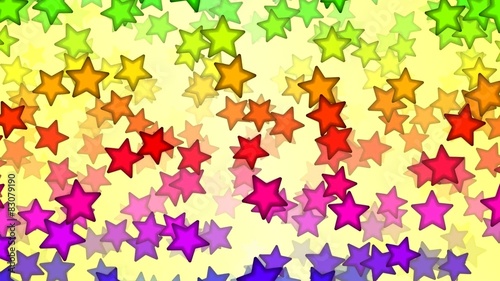 Falling Stars Animation - Loop Rainbow