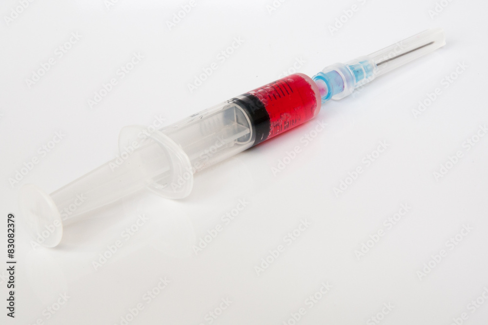 syringes isolated on white syringes isolated on white