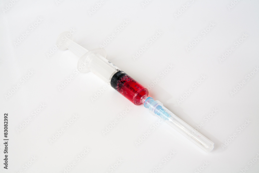 syringes isolated on white syringes isolated on white