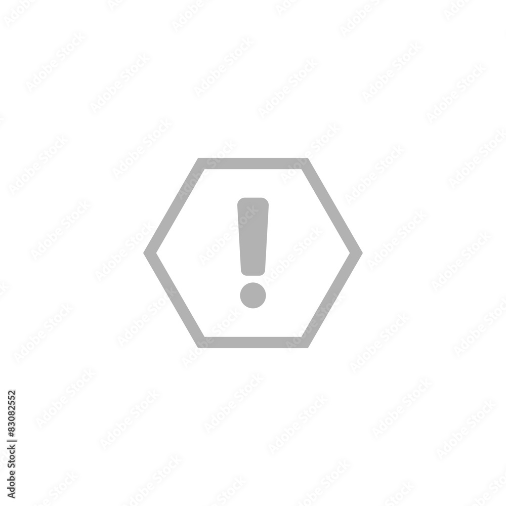 Simple icon caution sign. Simple icon caution sign.