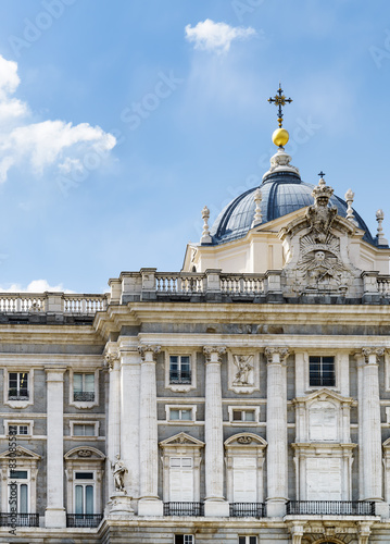 North side of facade of the Royal Palace of Madrid © efired