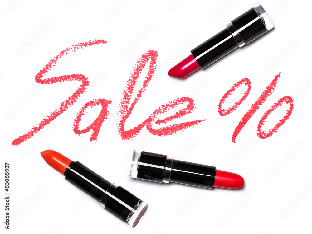 Red lipstick with lettering SALE Red lipstick with lettering SALE