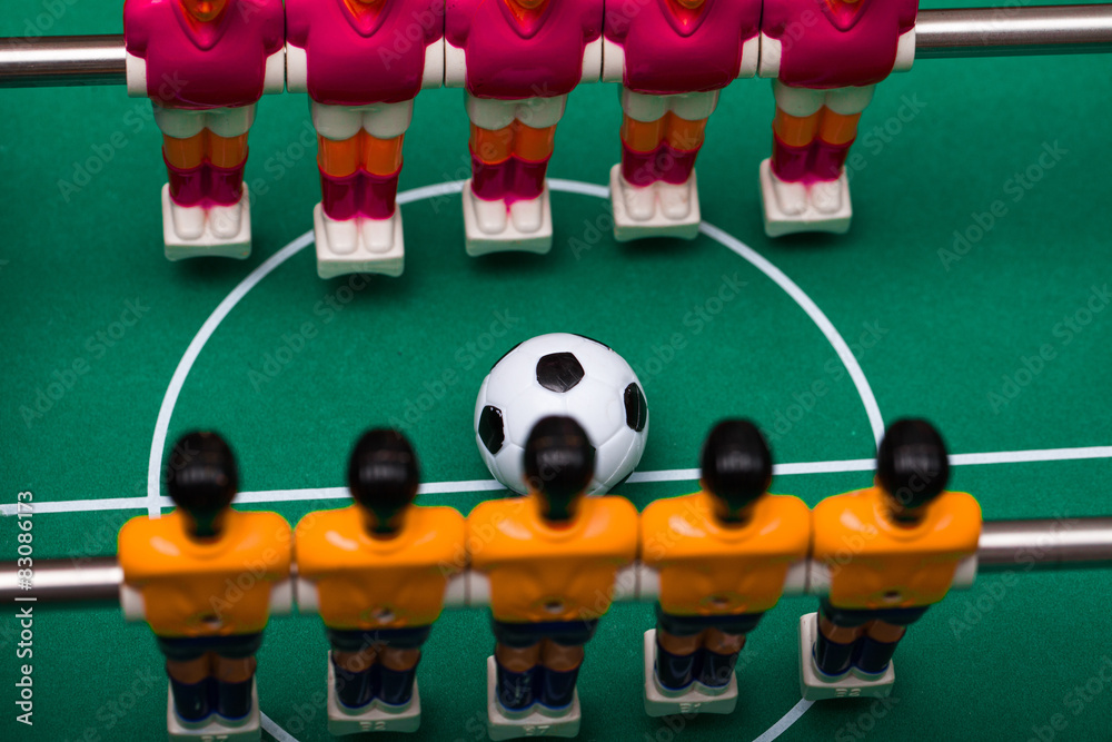 Obraz premium Board game soccer with a ball. foosball