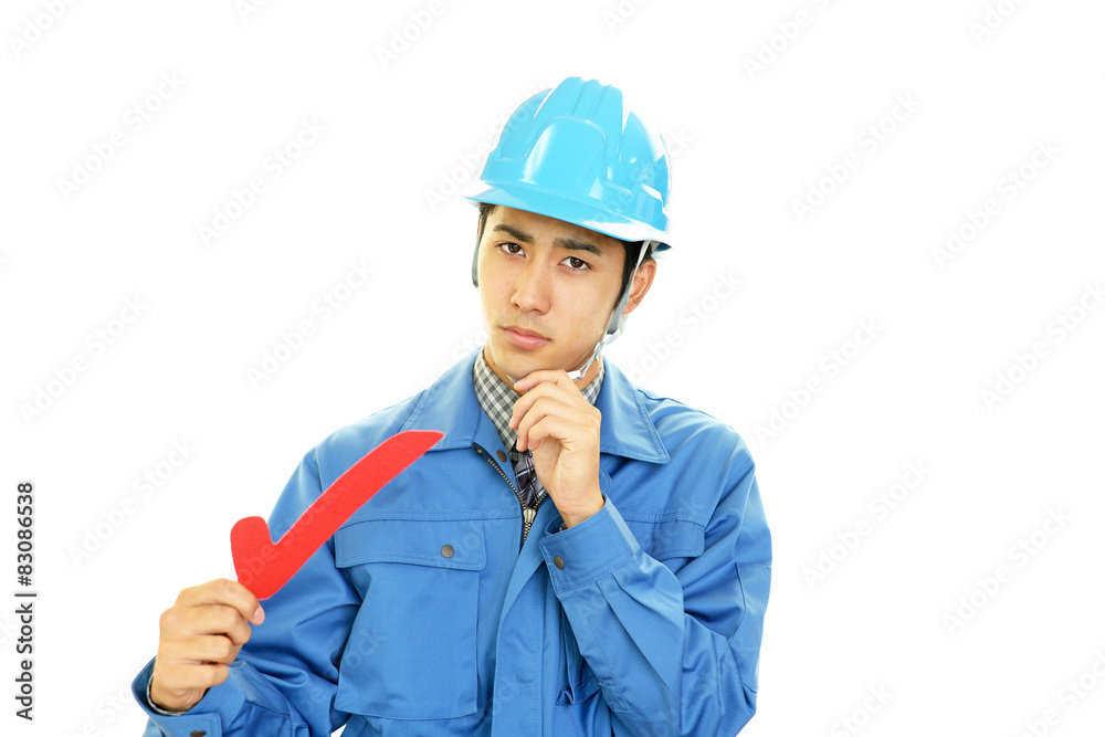 苦悩する労働者