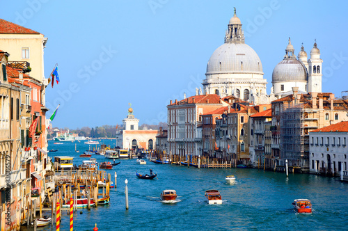Canal Grande in Venice with gorgeous Santa Maria della Salute