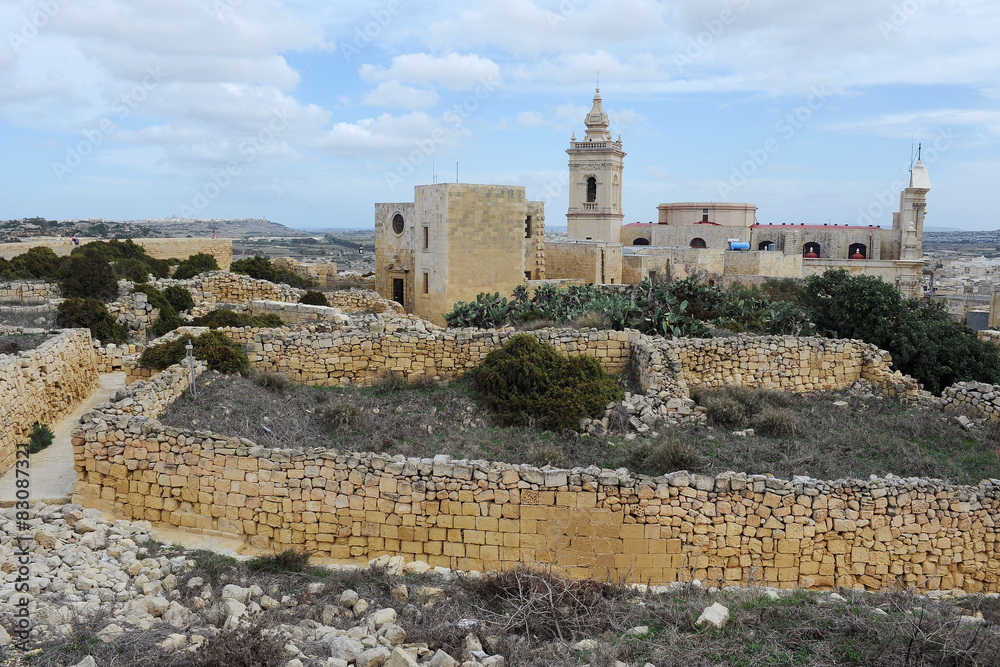 Cathedral of Assumption in Victoria, Gozo, Malta