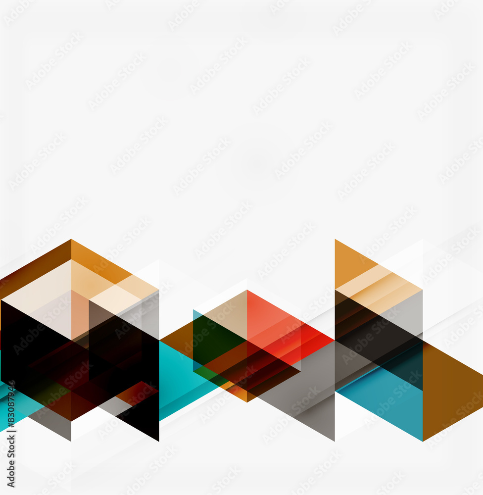 Abstract geometric background. Modern overlapping triangles Abstract geometric background. Modern overlapping triangles