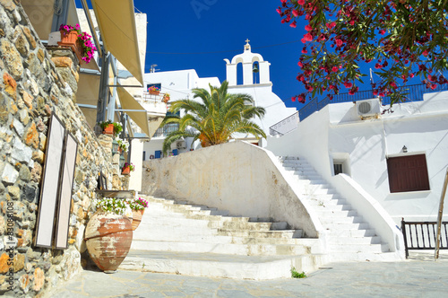 Beautiful mediterranean chora, Naxos island, Greece