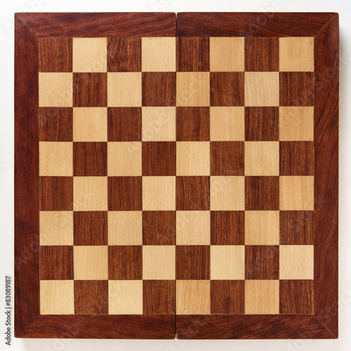 Fototapete empty chess board