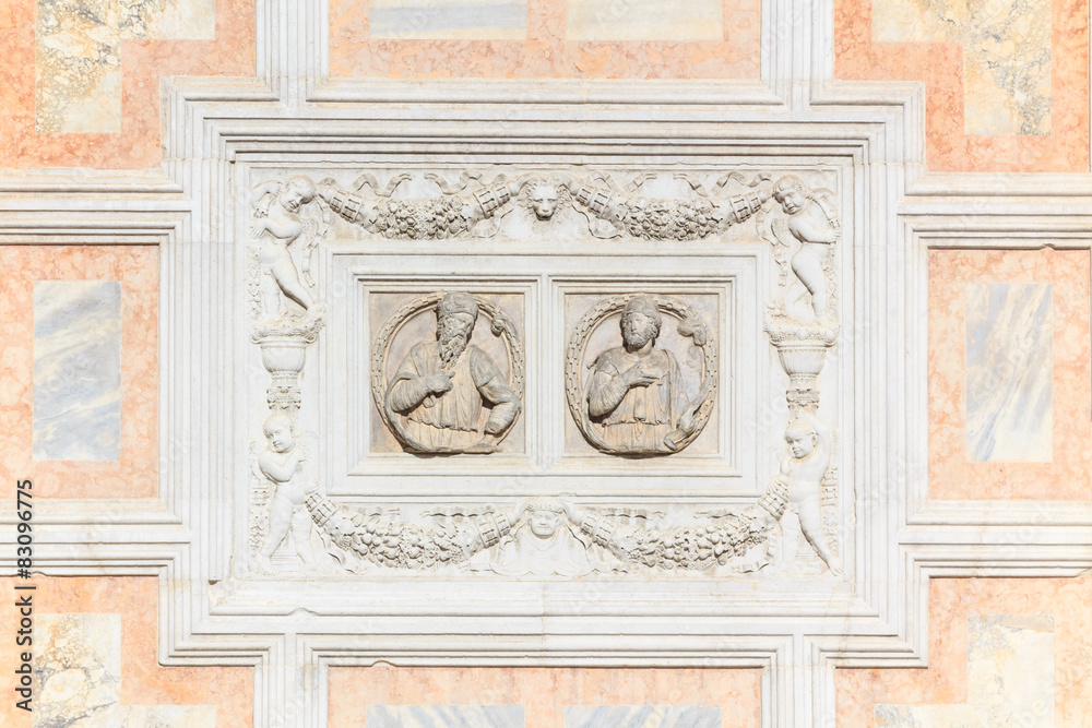 Facade element of St Zaccaria in Venice