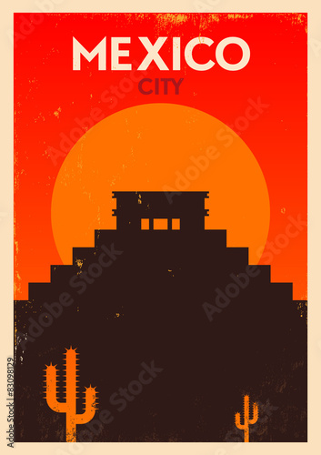 Mexico Vintage Poster Design