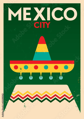 Mexico Vintage Poster Design