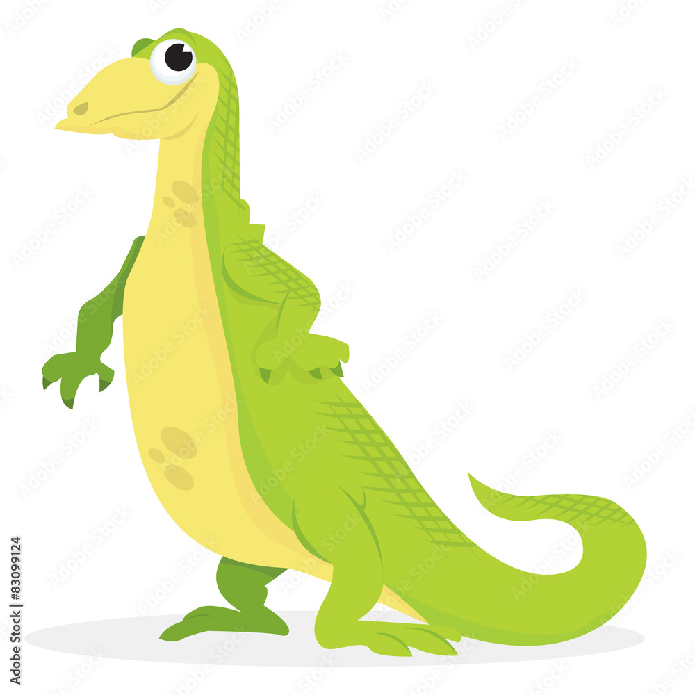 Cartoon Smiling Lizard Cartoon Smiling Lizard