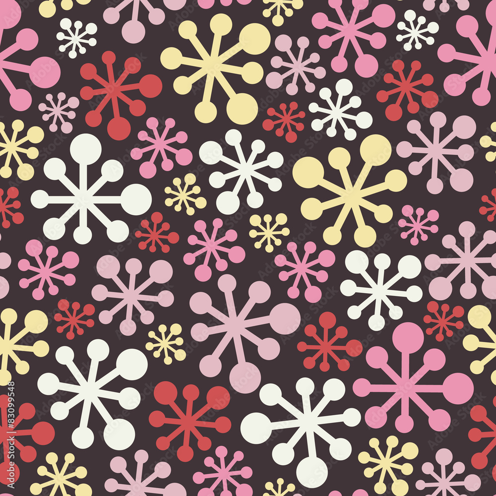 Retro Bloom Seamless Pattern Background Retro Bloom Seamless Pattern Background