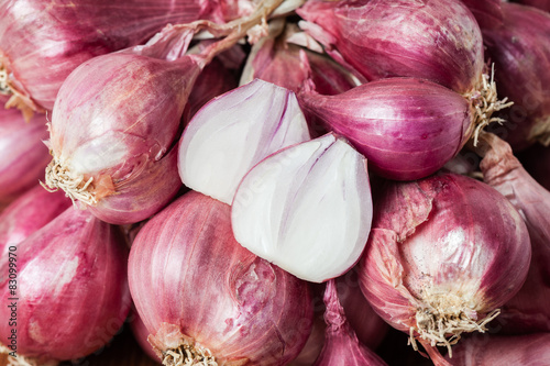 Bild auf Leinwand shallots
