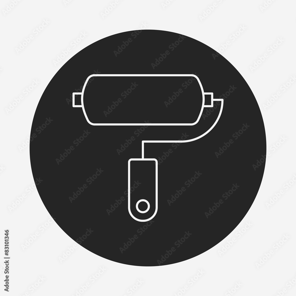 Paint brush line icon Paint brush line icon