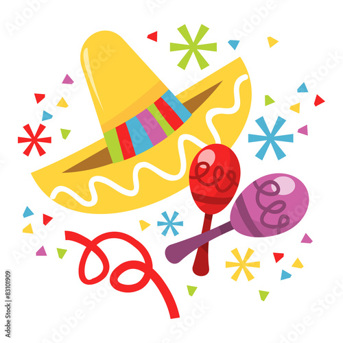 Mexican Sombrero Maraca