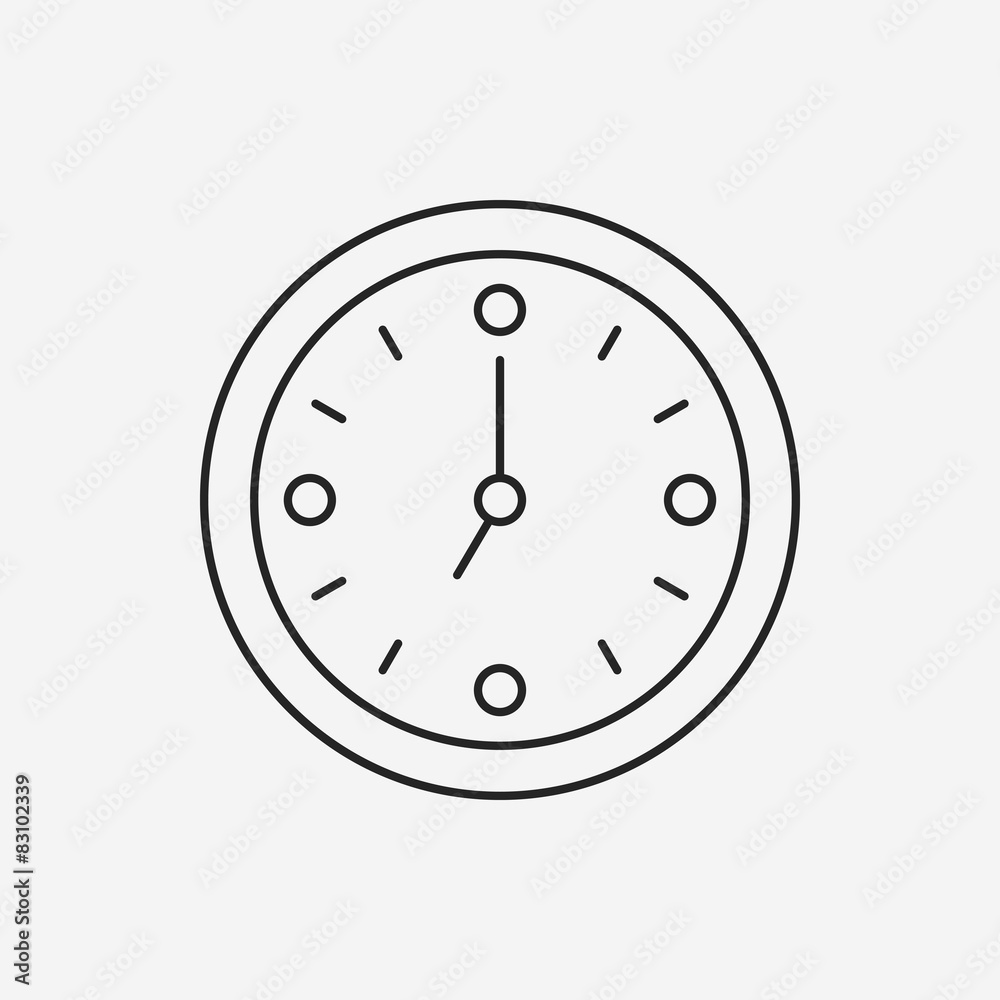 clock line icon clock line icon