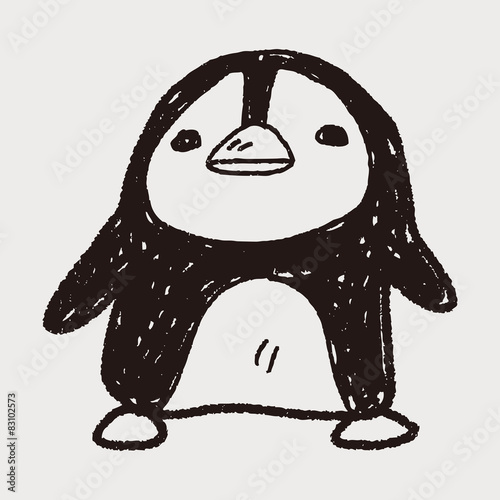 penguin doodle