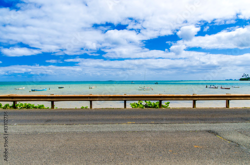 Kaneohe Bay as seen from the Kamehameha Highway