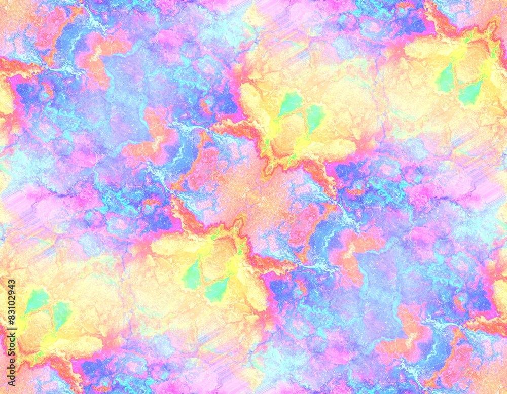 Seamless colorful background in blue, pink and yellow
