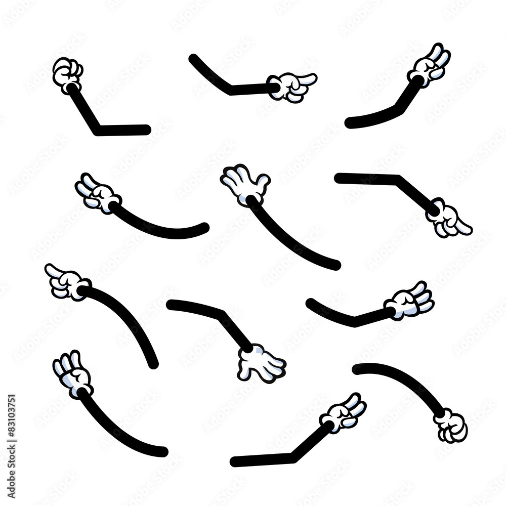 cartoon hands