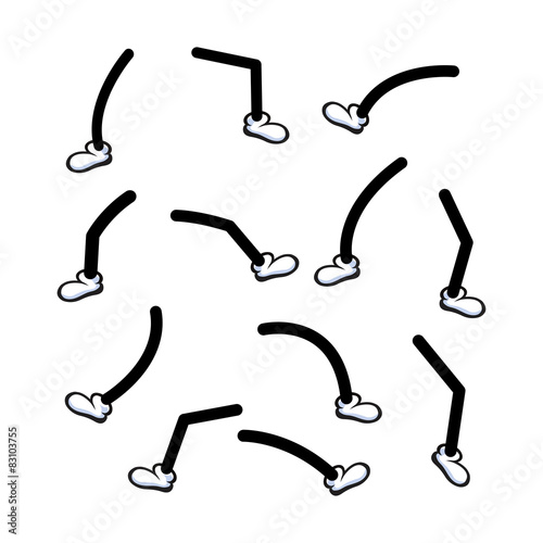 Obraz na płótnie cartoon legs w salonie