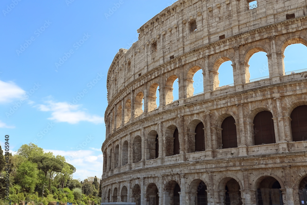 Old monument Colosseum in Rome
