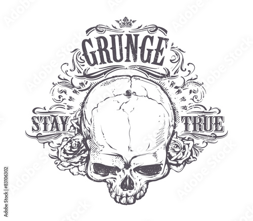 Grunge Skull Art