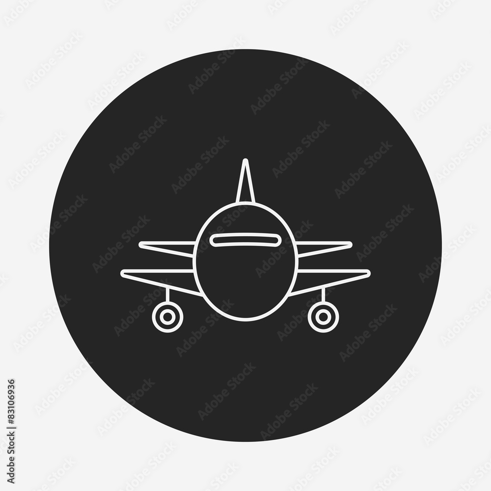 airplane line icon airplane line icon