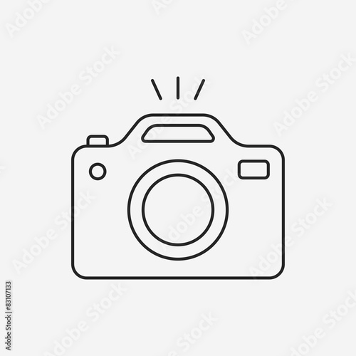 camera line icon