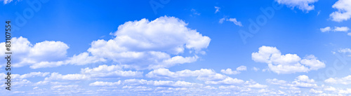 Blue sky panorama