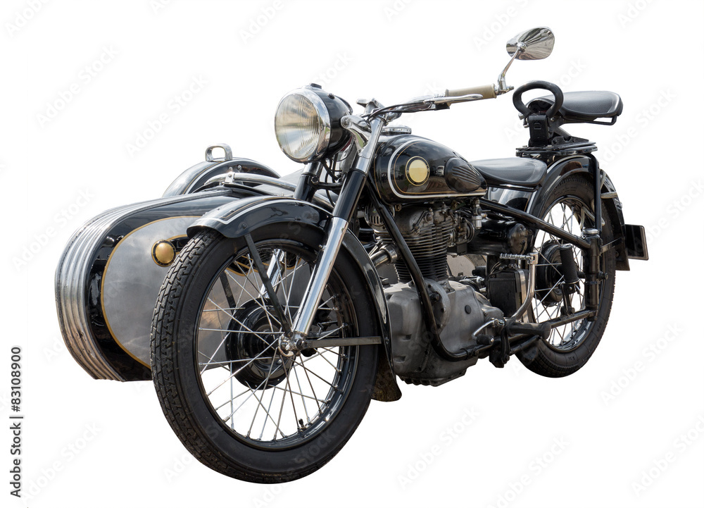 Obraz premium altes antikes oldtimer Motorrad, vintage bike