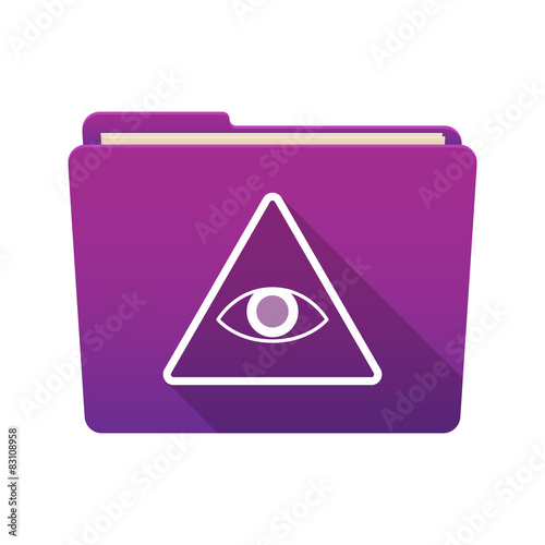 Folder icon with an all seeing eye
